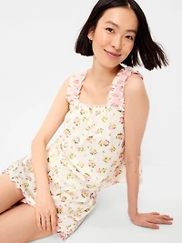 Ruffled Pajama Tank and Shorts Set