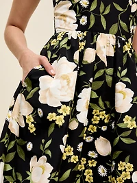 The Occasion by Old Navy Fit & Flare Sleeveless Taffeta Midi Dress