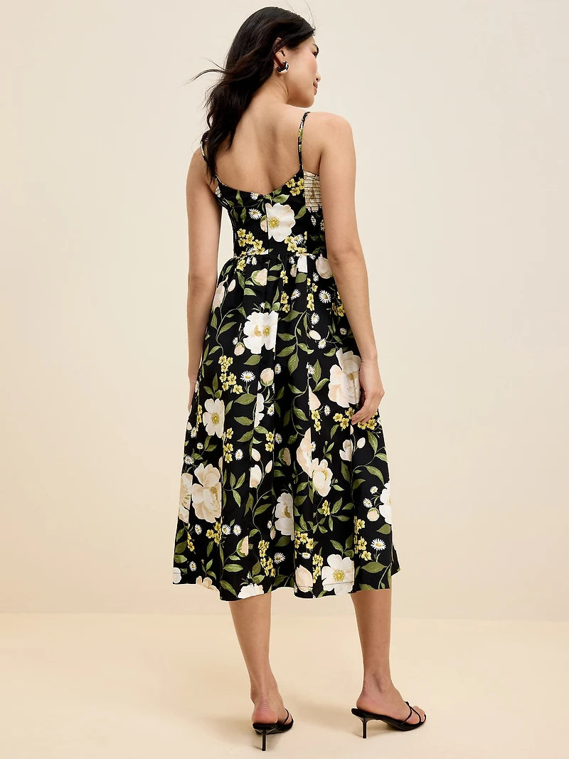 The Occasion by Old Navy Fit & Flare Sleeveless Taffeta Midi Dress