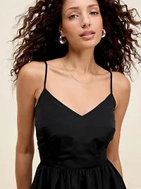 The Occasion by Old Navy Fit & Flare Sleeveless Taffeta Midi Dress