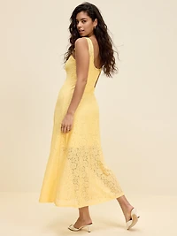 The Occasion by Old Navy Fit & Flare Drop-Waist Lace Maxi Dress