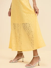 The Occasion by Old Navy Fit & Flare Drop-Waist Lace Maxi Dress