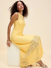 The Occasion by Old Navy Fit & Flare Drop-Waist Lace Maxi Dress
