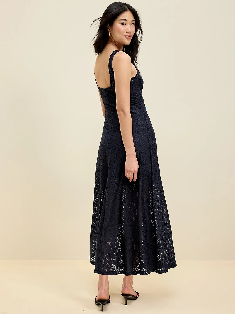 The Occasion by Old Navy Fit & Flare Drop-Waist Lace Maxi Dress