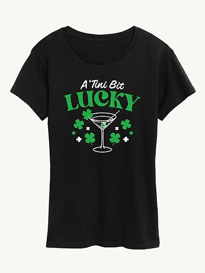 A Tini Bit Lucky Short Sleeve Classic Fit Graphic T-Shirt