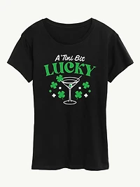 A Tini Bit Lucky Short Sleeve Classic Fit Graphic T-Shirt