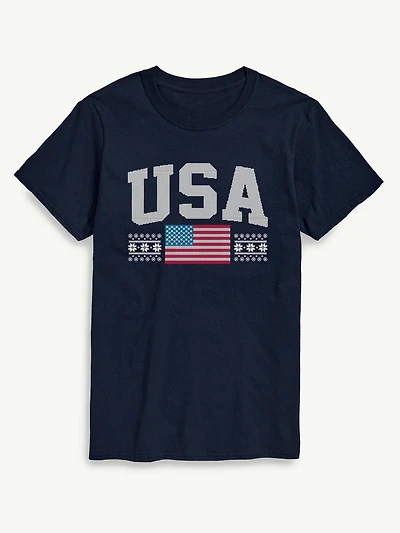 USA Sport Short Sleeve Graphic T-Shirt
