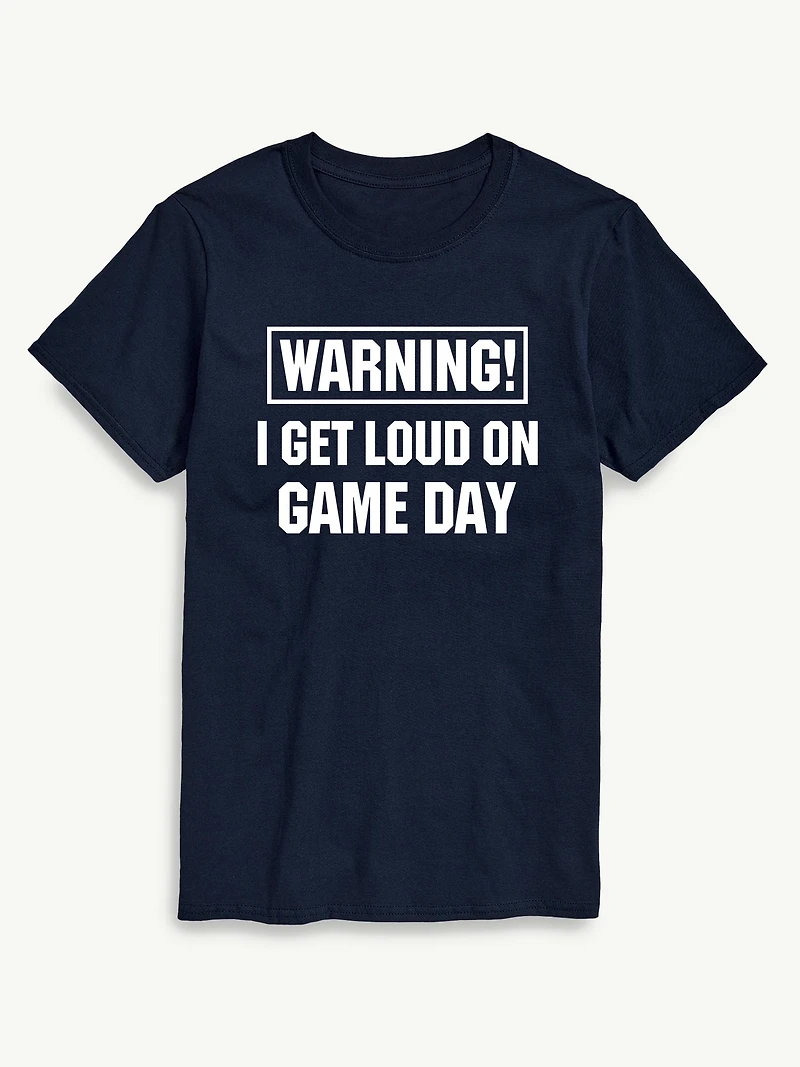 Loud On Game Day Short Sleeve Graphic T-Shirt