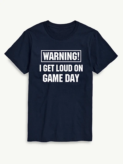 Loud On Game Day Short Sleeve Graphic T-Shirt