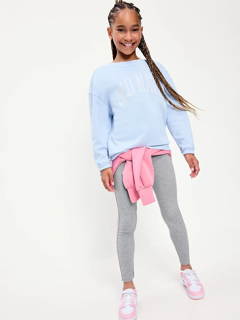 Rainbow Trim Leggings for Girls