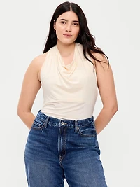 Cowl-Neck Halter Top