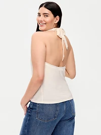 Cowl-Neck Halter Top