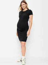 Maternity Short-Sleeve Bodycon Dress
