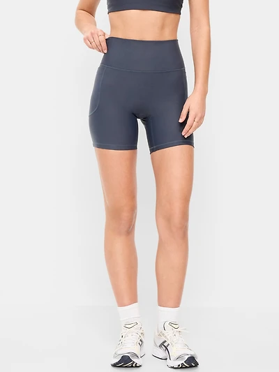 Extra-High Waisted PowerSoft Boundless Pocket Biker Shorts- 6-inch inseam