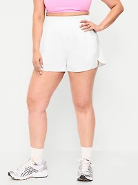 Extra High-Waisted Crinkle Run Shorts - 3-inch inseam