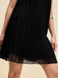The Occasion by Old Navy Pleated Halter Swing Mini Dress