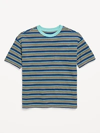 Oversized Short-Sleeve Striped T-Shirt for Boys