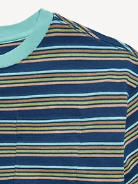Oversized Short-Sleeve Striped T-Shirt for Boys
