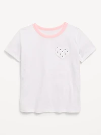 Softest Short-Sleeve Pocket T-Shirt for Girls