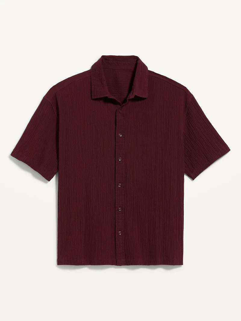 Loose Fit Textured Shirt