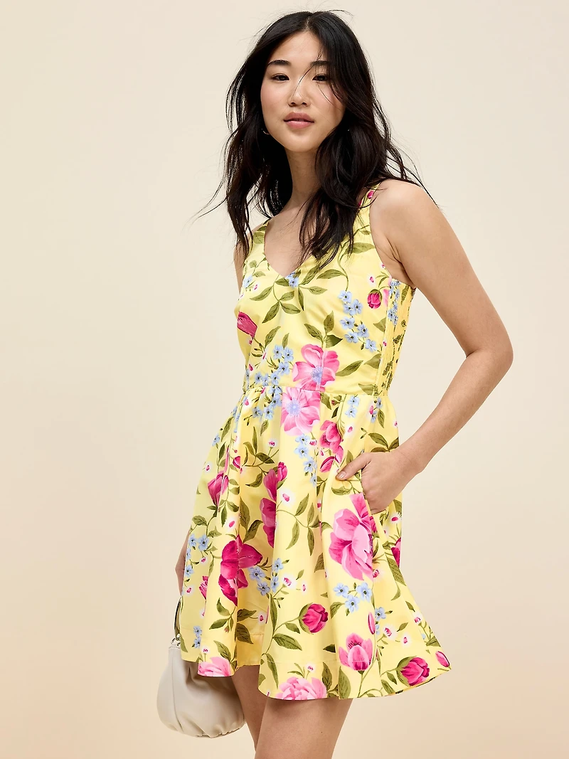 The Occasion by Old Navy Fit & Flare Taffeta Mini Dress