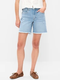 High-Waisted OG Jean Cut-Off Shorts - 7-inch inseam