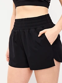 Extra High-Waisted Crinkle Run Shorts - 3-inch inseam