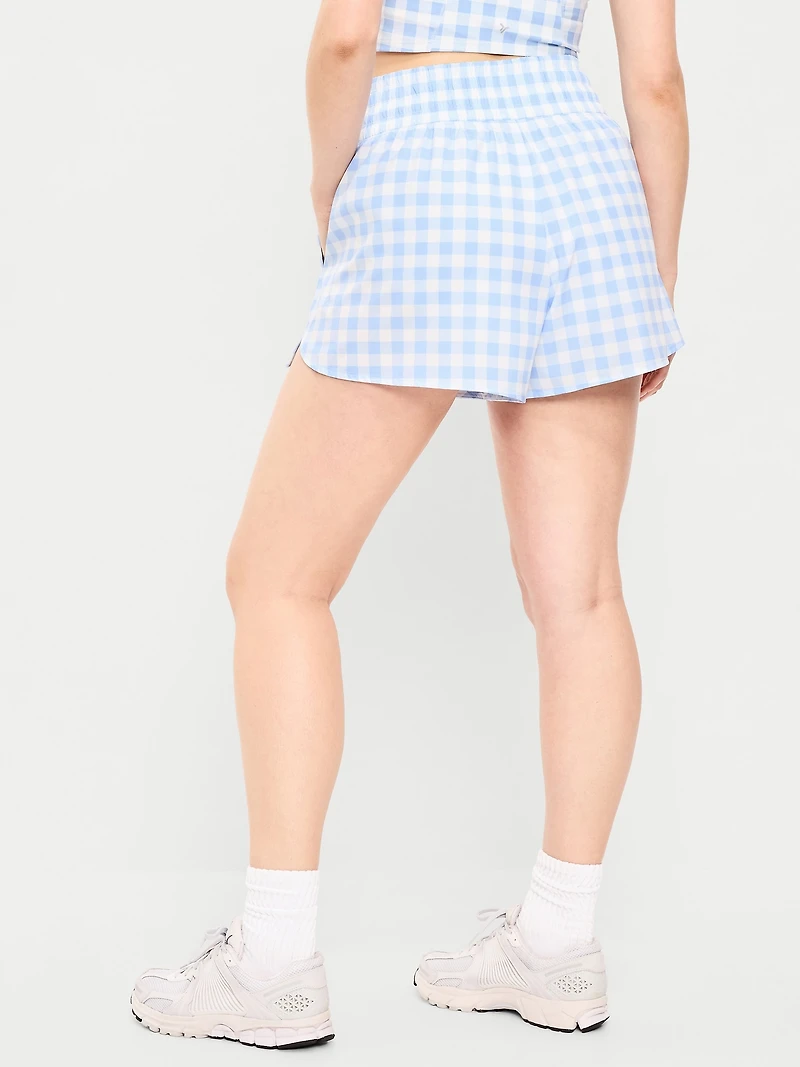 Extra High-Waisted Crinkle Run Shorts - 3-inch inseam