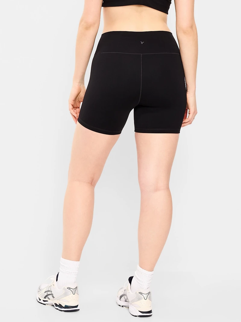 High-Waisted StudioSmooth Biker Shorts - 6-inch inseam