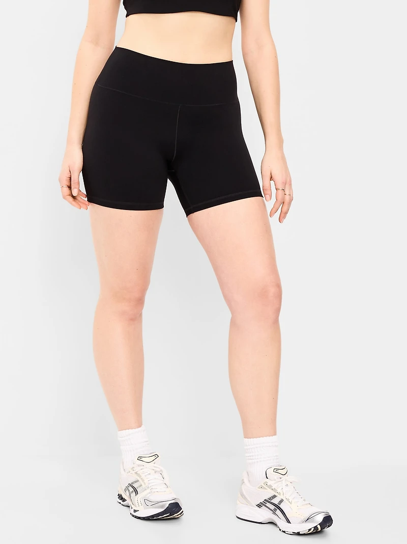 High-Waisted StudioSmooth Biker Shorts - 6-inch inseam