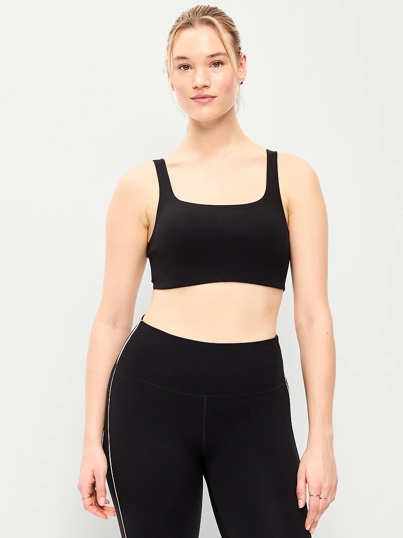 Light Support StudioSmooth Square-Neck Sports Bra