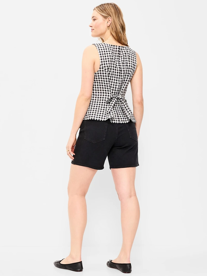 High-Waisted Wow Jean Shorts - 7-inch inseam