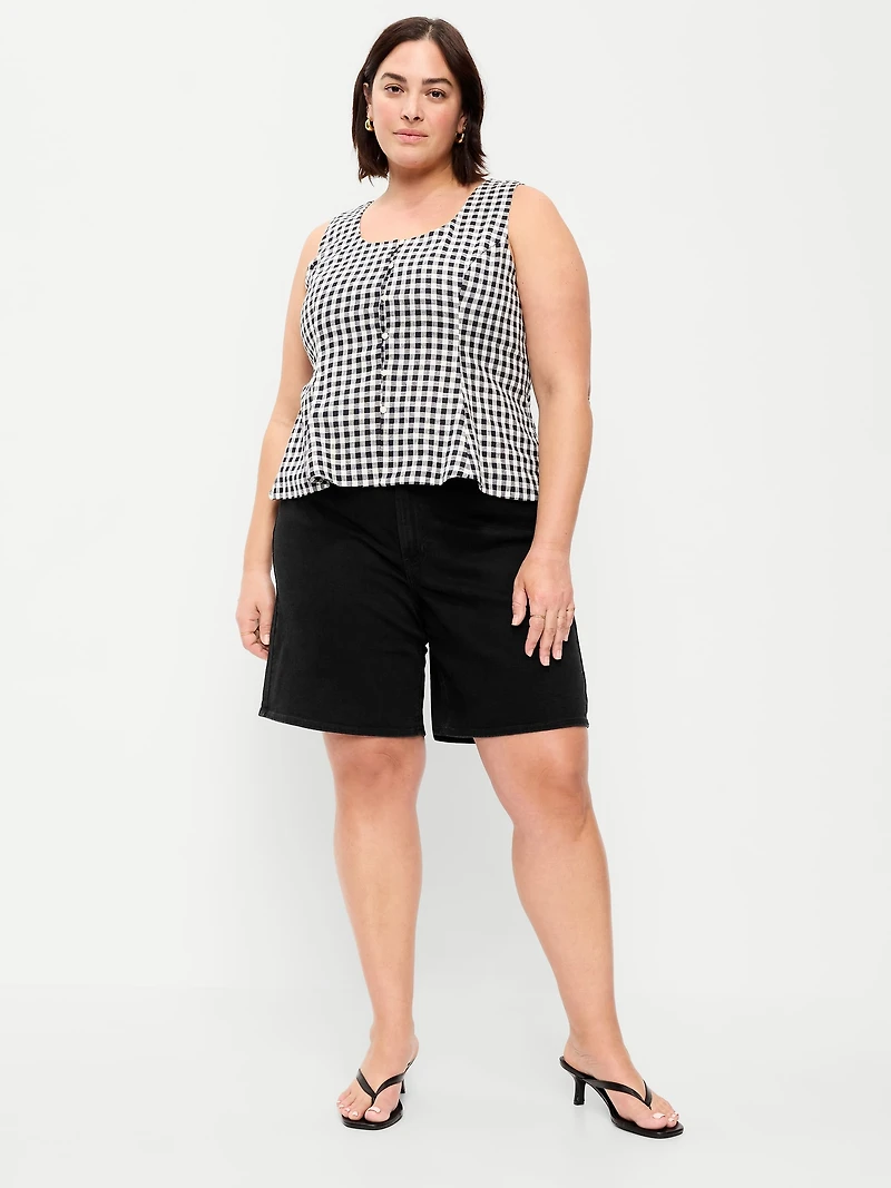 High-Waisted Wow Jean Shorts - 9-inch inseam