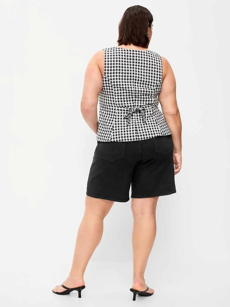 High-Waisted Wow Jean Shorts - 9-inch inseam