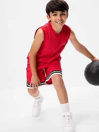 Mesh Graphic Basketball Tank Top for Boys
