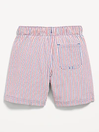 Printed Textured Swim Trunks for Toddler Boys