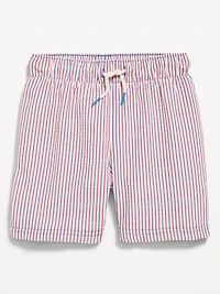 Printed Textured Swim Trunks for Toddler Boys