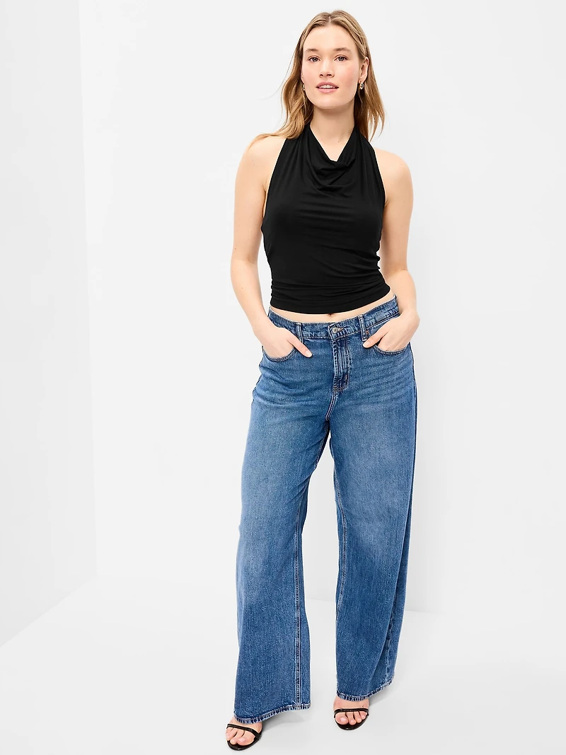 Cowl-Neck Halter Top