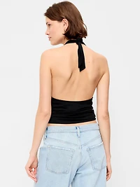 Cowl-Neck Halter Top