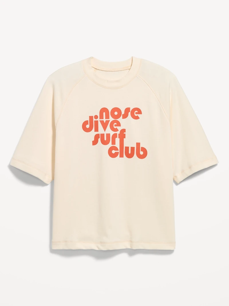 Loose Raglan Cropped Sweatshirt