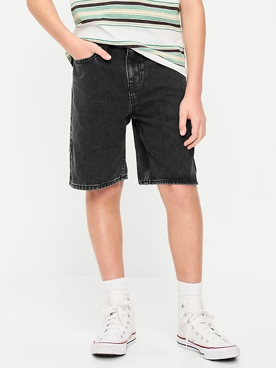 Knee Length Baggy Jean Shorts for Boys