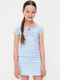 Fitted Off-Shoulder Top for Girls