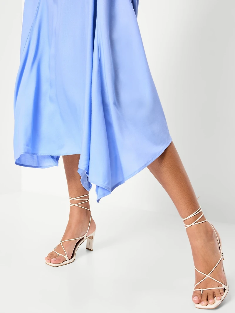 Handkerchief Hem Midi Dress