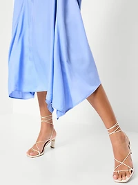 Handkerchief Hem Midi Dress