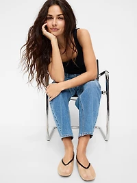 Mesh Ballet Flats for Women