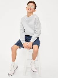 Knee Length Baggy Jean Shorts for Boys