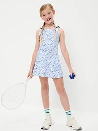 PowerSoft Sleeveless Tie-Strap Athletic Dress for Girls