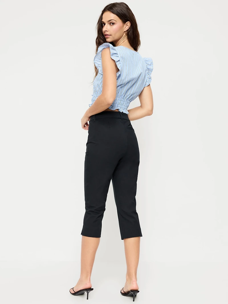 High-Waisted Pixie Capri Pants