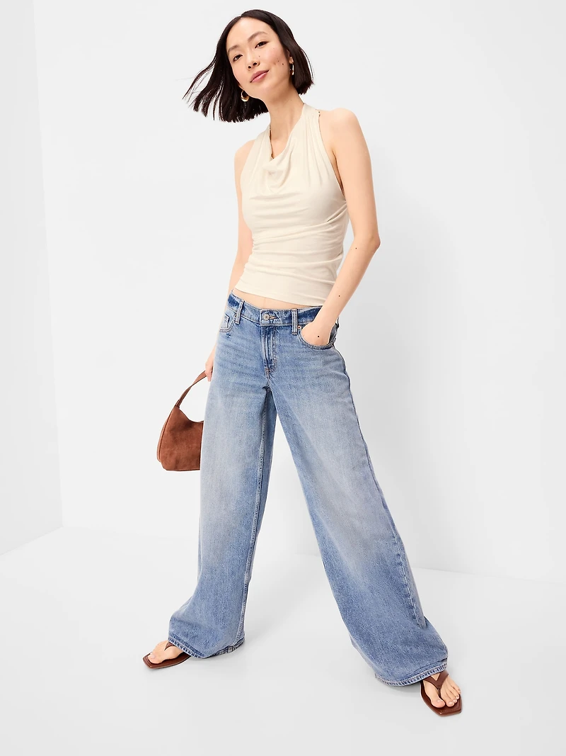 Cowl-Neck Halter Top