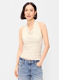 Cowl-Neck Halter Top